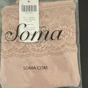 Soma Women's Lace Accent Panties in Blush